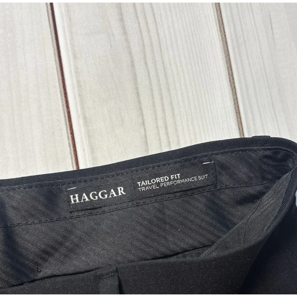 Haggar Tailored Travel Performance Men's Black Dress Pants 32x30
